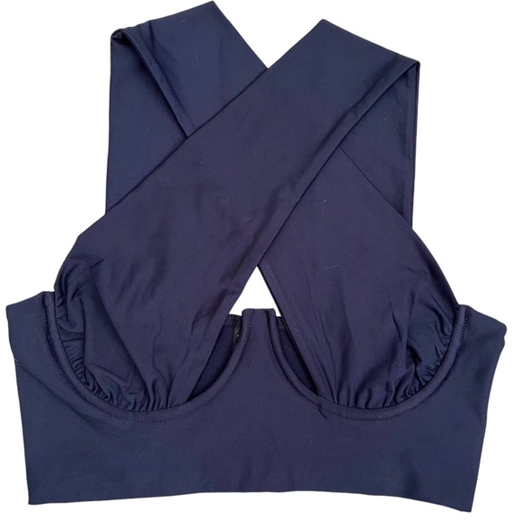 SHEIN Cross Wrap Crop Tank Top Small - Picture 1 of 4